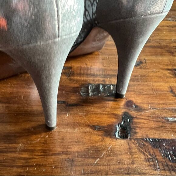 Adrianna Papell Peep Toe Mesh/Rhinestone Heels - Picture 7 of 10